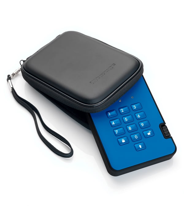 iStorage diskAshur 2 ulkoinen kovalevy 500 GB 5400 RPM USB A-tyyppi 3.2 Gen 1 (3.1 Gen 1) Sininen