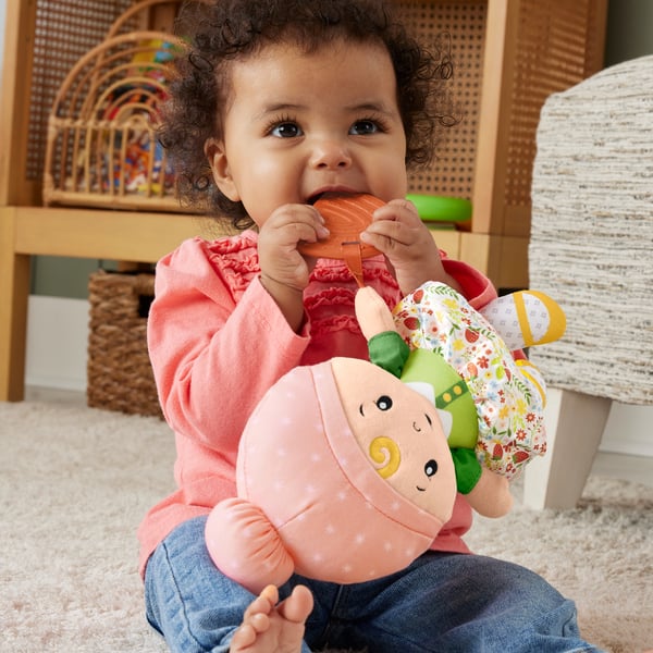 Fisher-Price Cuddle & Chime First Babydoll with Rainbow Teether