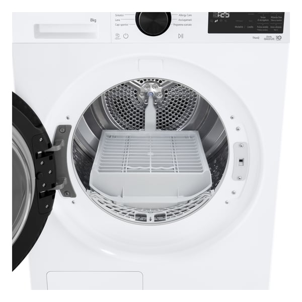 LG RNX5008TLB tørretumbler Fritstående Front-læsning 8 kg Hvid