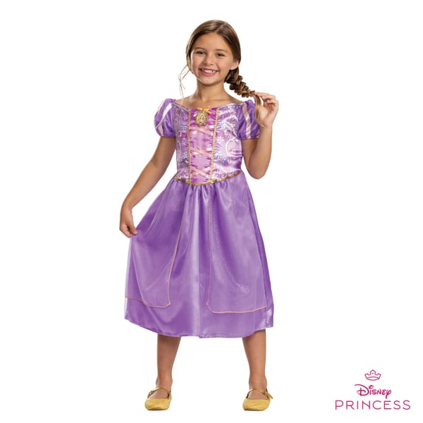 Disguise Disney Princess Rapunzel Smart kjole Barn Hunstik Halloween