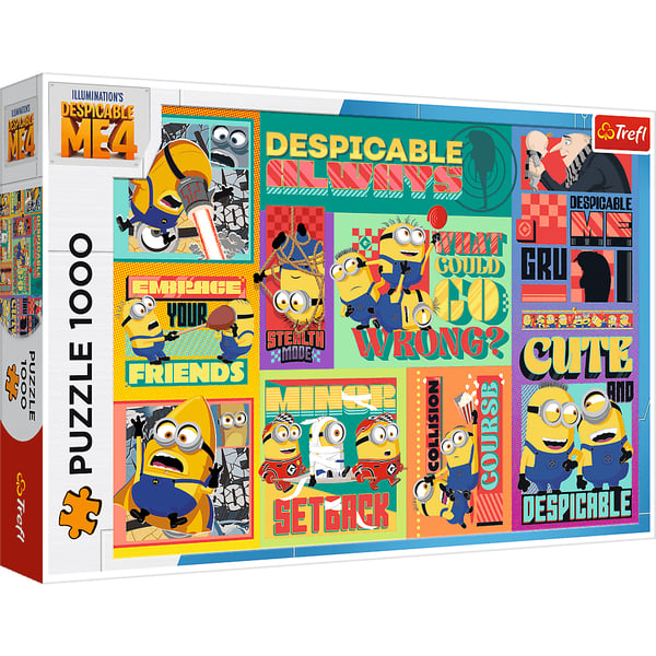 Palapeli 1000 Minionien hullut seikkailut TREFL