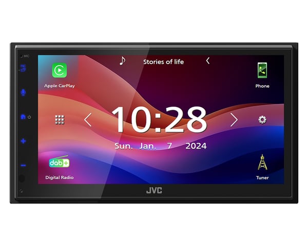 JVC KW-M695DBW bil media receiver Sort Wi-Fi 200 W Bluetooth