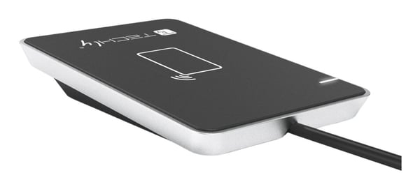 Techly I-CARD CAM-CIE RFID-läsare USB Svart, Silver