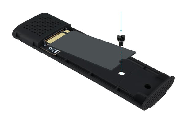 TooQ TQE-2230B tallennusaseman kotelo SSD-kotelo Musta M.2