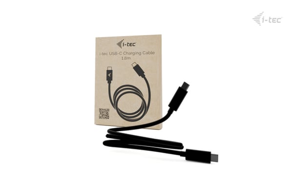 i-tec C31CHRGCBL180CM USB-kabel USB 2.0 1,8 m USB C 0,48 Gbit/sek. 100 W Sort