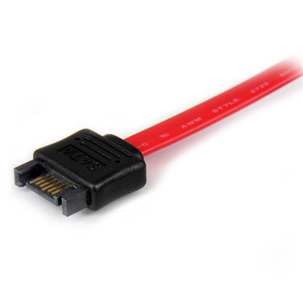 StarTech.com 0.3m SATA SATA-kabel 0,3 m SATA 7-pin Sort, Rød