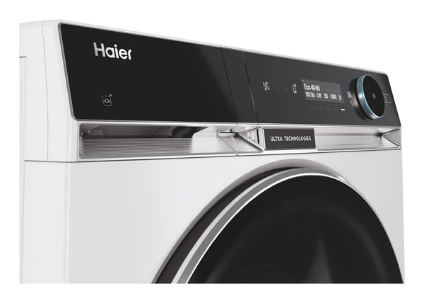 Haier HWD120-BD16397EUS kombinerad tvättmaskin och Tumlare Fristående Frontmatad Vit