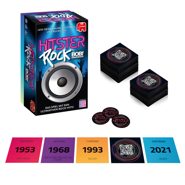 Jumbo Hitster - Rock 30 min Korttipeli Juhla
