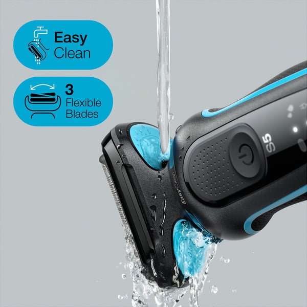 Braun Series 5 51-M1000s Folie shaver Sort, Blå