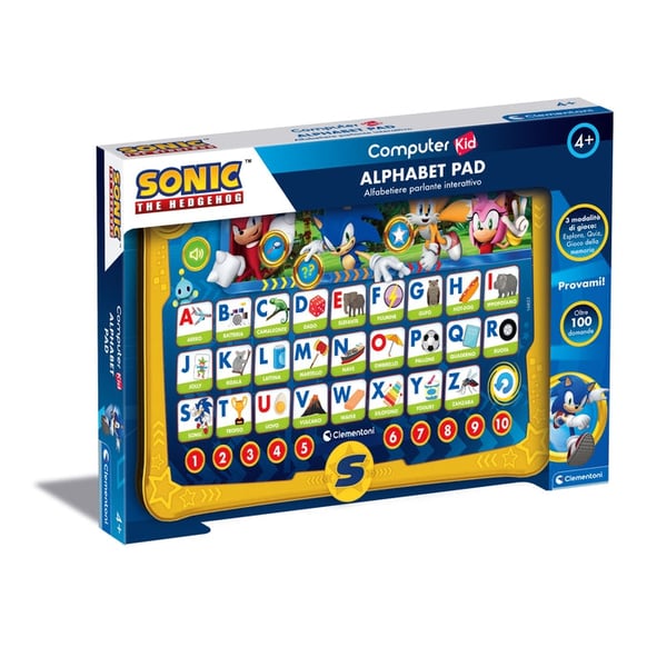 Clementoni Sonic Alphabet Pad Tablet til børn Clementoni Sonic Alphabet Pad Tablet til børn