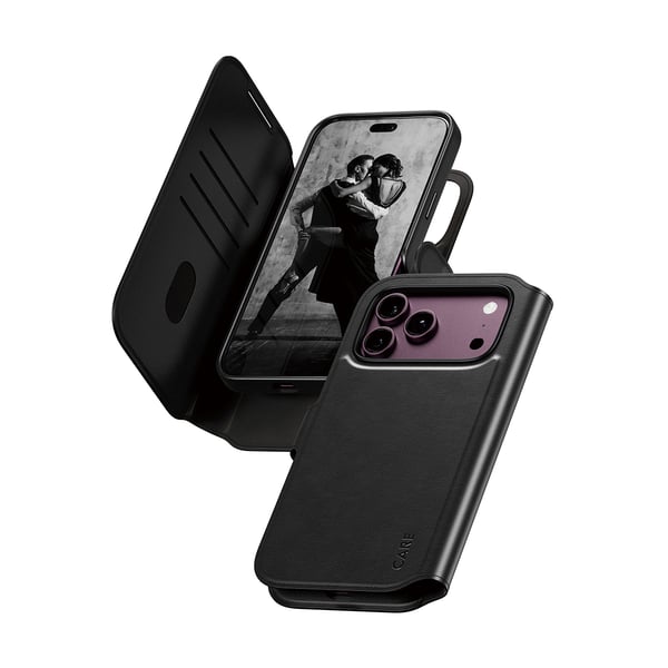PanzerGlass CARE™ by ® Tango 2-in-1 Wallet Case Black w. MagSafe iPhone 18 Pro Max | 17 Pro Max mobiltelefonfodral Mobilskal Svart