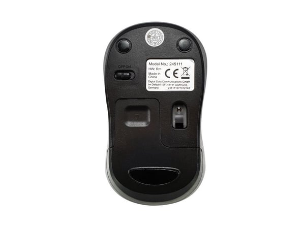 Equip 245112 datormöss Kontor Ambidextrous RF Trådlös Optisk 1200 DPI