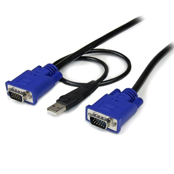 StarTech.com 3m 2-i-1 PS/2 USB KVM-kabel - Kabelsats för KVM-switch / omkopplare - Video- / USB-kabel