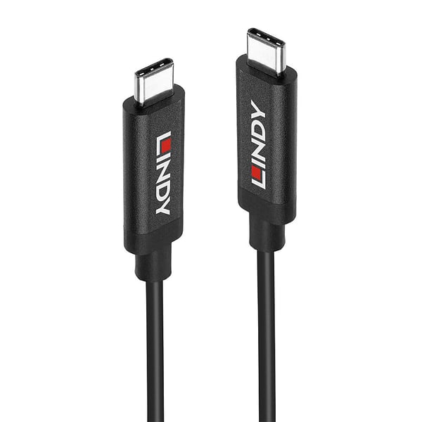 Lindy 43348 USB-kabel USB 3.2 Gen 2 (3.1 Gen 2) 3 m USB C 10 Gbit/sek. 60 W Sort