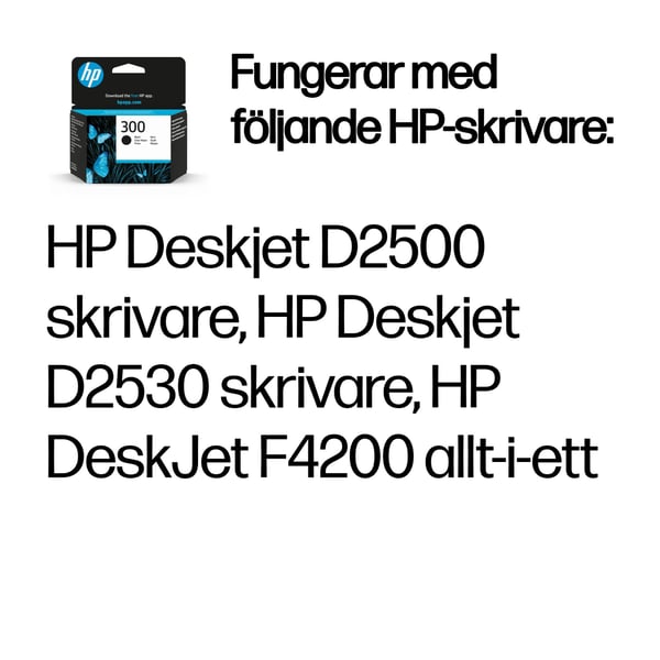 HP 300 svart bläckpatron, original