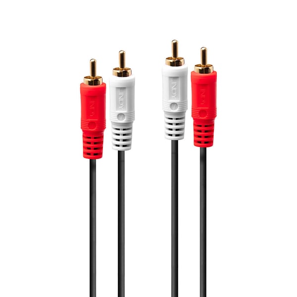 Lindy 35661 lydkabel 2 m 2 x RCA Rød, Hvid
