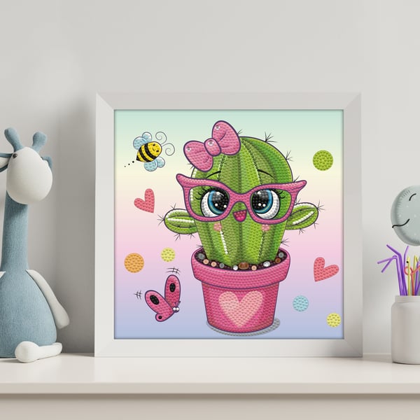 Diamond Dotz DOTZIES Pretty in Pink Cactus