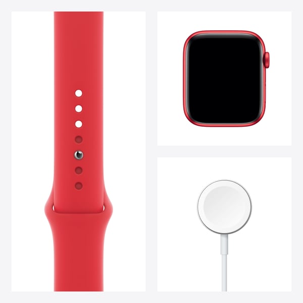 Apple Watch Series 6 OLED 44 mm Digital 368 x 448 pixel Berøringsskærm Rød Wi-Fi GPS (satellit)