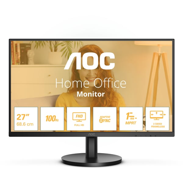 AOC B3 27B3HMA2 computerskærm 68,6 cm (27") 1920 x 1080 pixel Fuld HD LCD Sort