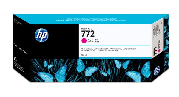 HP 772 DesignJet-blækpatron med 300 ml, magenta