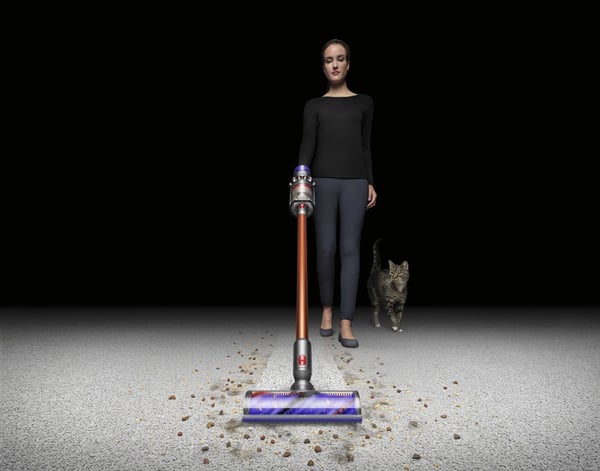 Dyson Cyclone V10 Absolute Skaftdammsugare, 2-i-1 Batteri Torr Utan påse Koppar, Nickel