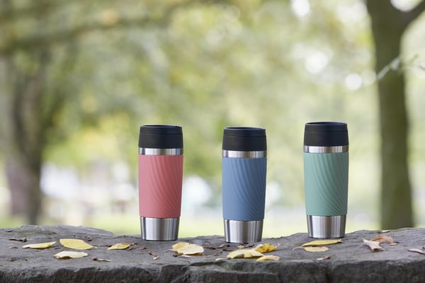 Tefal Travel Mug Classic Twist N2024510 rejsekrus 360 ml Sort, Blå, Rustfrit stål Rustfrit stål
