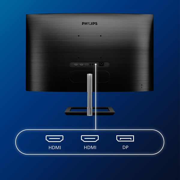Philips E Line 328E1CA/00 platta pc-skärmar 80 cm (31.5") 3840 x 2160 pixlar 4K Ultra HD LCD Svart
