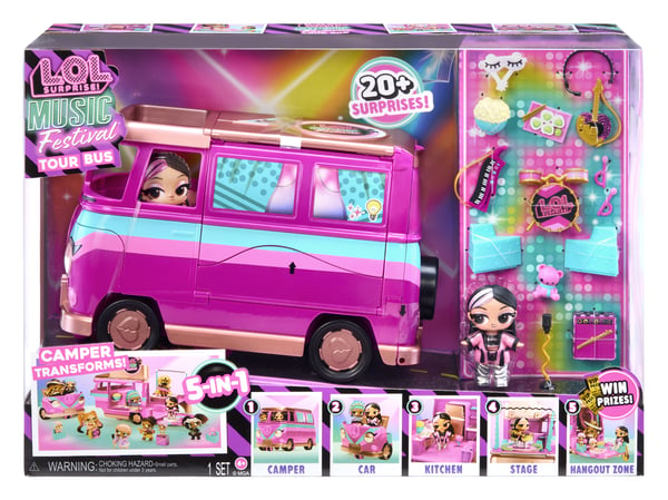 L.O.L. Surprise! Music Festival Tour Bus Nukkeauto