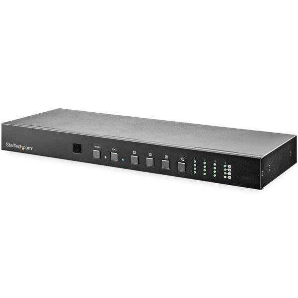 StarTech.com 4x4 HDMI Matrix Switch med lyd- og Ethernet-kontrol - 4K 60Hz - HDMI-switch - Rack StarTech.com 4x4 HDMI Matrix Switch med lyd- og Ethernet-kontrol - 4K 60Hz - HDMI-switch - Rack