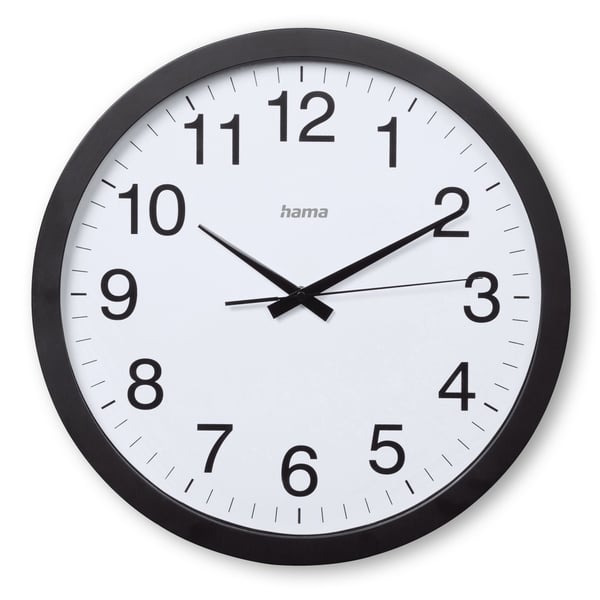 Hama Aruba Quarts-klocka Circel Svart, Vit