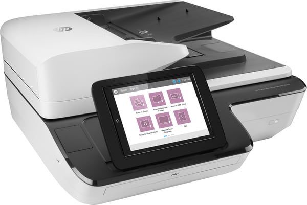 HP Scanjet Enterprise Flow N9120 fn2 Flatbed & ADF scanner 600 x 600 dpi A3 Sort, Hvid