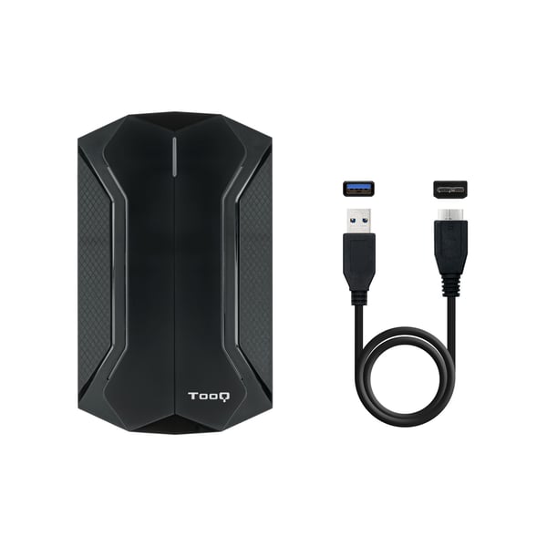 TooQ TQE-2599RGB drevkabinet HDD/SSD kabinet Sort 2.5"