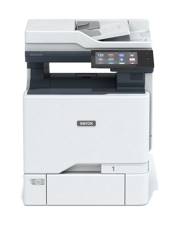 Xerox VersaLink C625 A4 50 sid/min dubbelsidig kopiering/utskrift/scanning/fax, PS3 PCL5e/6, 2 magasin totalt 650 ark