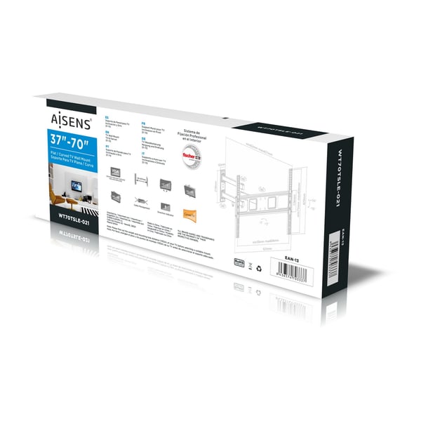 AISENS WT70TSLE-021 tv-fäste 177,8 cm (70") Svart
