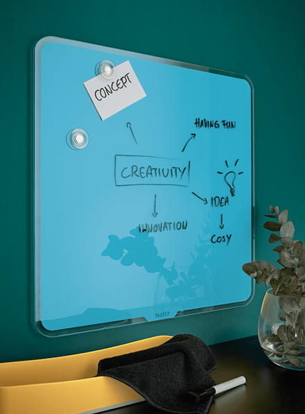 Leitz Cosy magnetisk glas whiteboardtavle 450x450mm