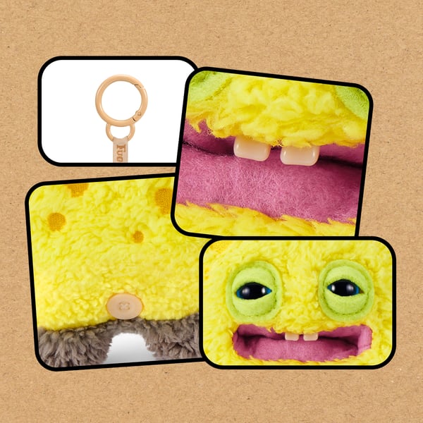 Hug-A-Lumps Fuggler SpongeBob 13 cm Licenseret Nøglering Sortiment