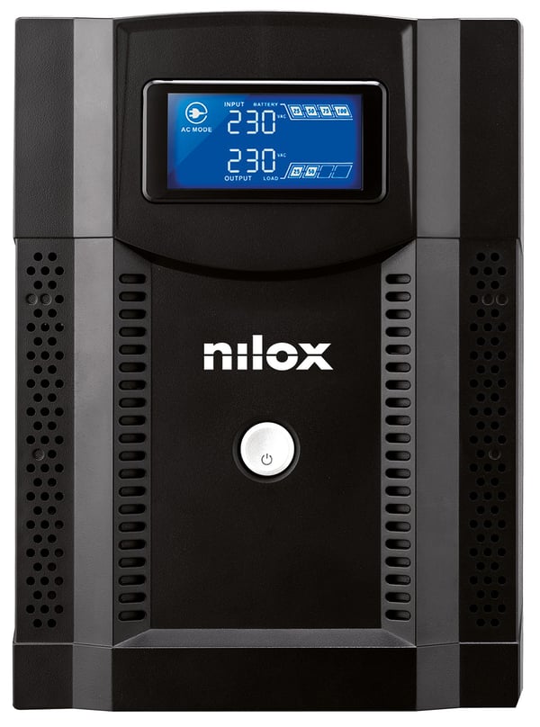 Nilox Premium Line Interactive Sinewave 3.000 UPS-enhed Interaktivt indgangsstik 3 kVA 2100 W 4 AC stikkontakt(er)