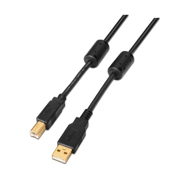 AISENS A101-0009 USB-kabel USB 2.0 2 m USB A USB B Sort