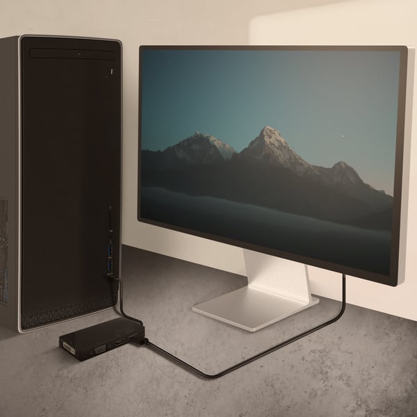 AISENS A109-0679 USB-grafikadapter 3840 x 2160 pixlar Svart