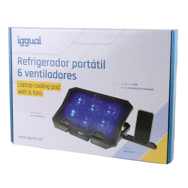 iggual RP6V17 Ställ till bärbara datorer Svart 43,2 cm (17")
