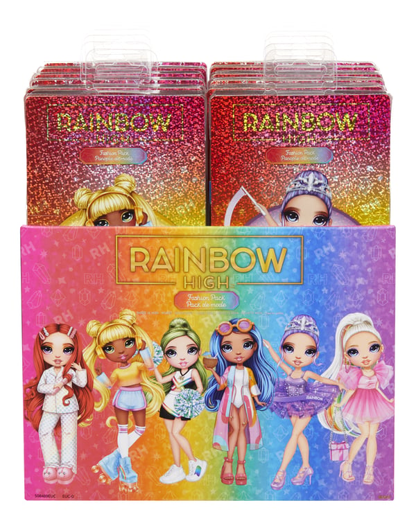 Rainbow High Fashion Pack Asst in PDQ Dukketøjsæt