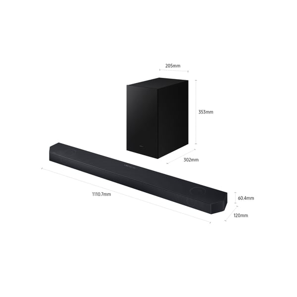 Samsung HW-Q600H/XC soundbar-kaiutin Musta 3.1.2 kanavaa 320 W