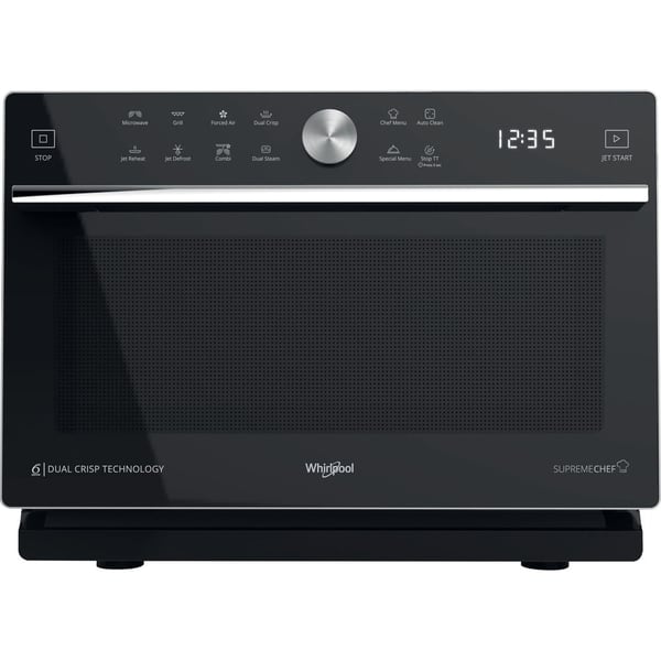 Whirlpool Supreme Chef MWSC 933 SB Sort, Sølv Kombination mikroovn Bordplade 33 L 900 W