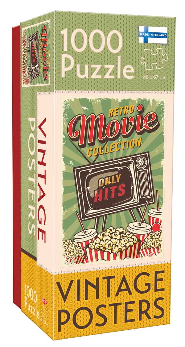 Tactic Puzzle Lovers Vintage Posters Retro Movie Collection 1000 pcs puzzle