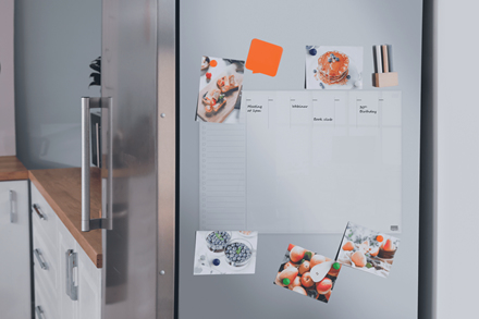 Nobo Transparent Akryl Mini Whiteboard Veckoplanerare skrivbord eller väggmonterad A3