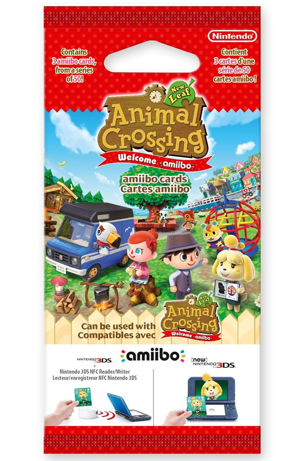 Nintendo Pack 3 Tarjetas AMiiBO Animal Crossing: New Leaf videopelitarvike Albumi & kortti (pakkaus)