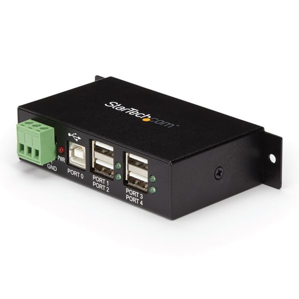 StarTech.com Rackmonterad USB 2.0 Hub - 4 Portars Robust Industriell USB 2.0 Hub