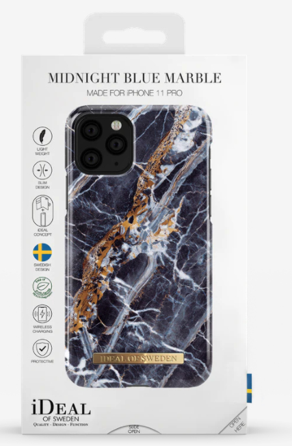 iDeal of Sweden Midnight Blue Marble mobiltelefonfodral 14,7 cm (5.8") Mobilskal Blå