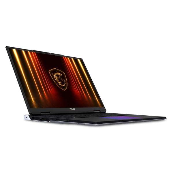 MSI Titan 18 HX A2WJ-1079IT Intel Core Ultra 9 290HX Plus Kannettava tietokone 45,7 cm (18") UHD+ 64 GB DDR5-SDRAM 2 TB SSD NVIDIA GeForce RTX 5090 Wi-Fi 7 (802.11be) Windows 11 Home Musta