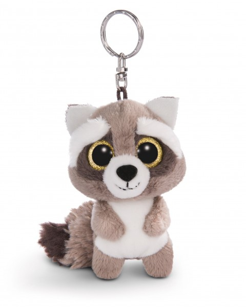 NICI Racoon Clooney Nyckelring Grå, Vit